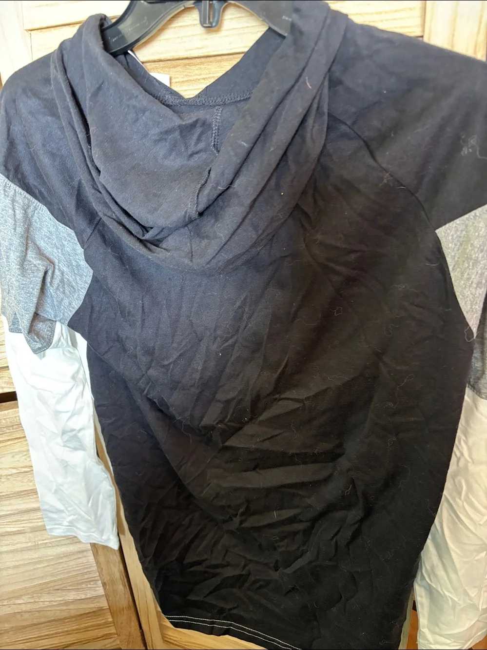 The Children's Place Black, Gray & White Colorblock Hoodie XXL NWT
